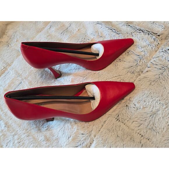 NWT Maeve Red Pump Heels - New 37 EU (6.5-7.0 US) - Picture 4 of 6
